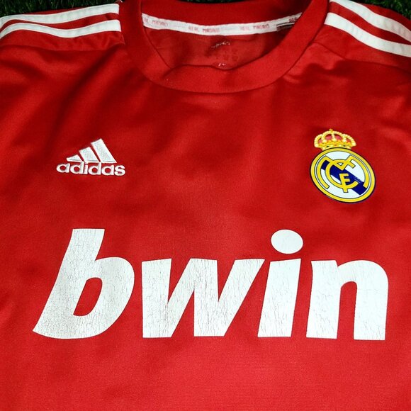 Cristiano Ronaldo Real Madrid UEFA 2011 2012 Third Soccer Jersey Shirt L - Picture 3 of 10